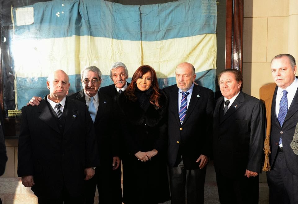 Cóndores junto a la presidenta CFK