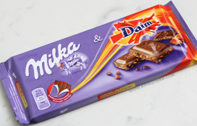Milka & Daim chocolate bar