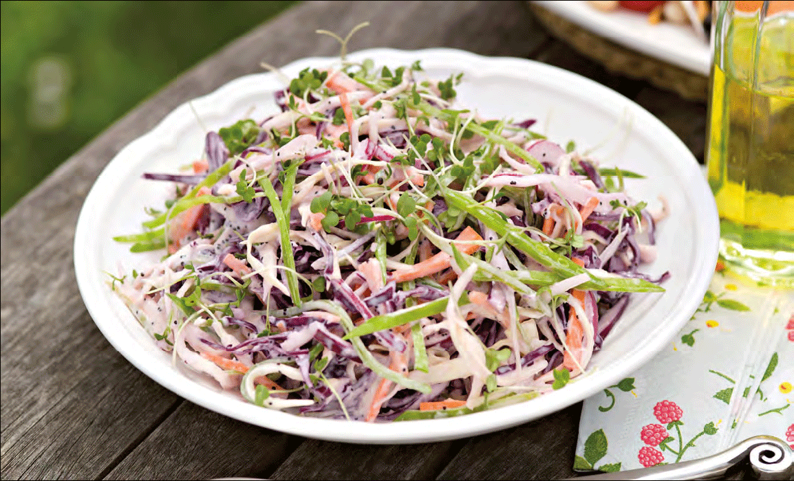 Easy Food Recipes and Cooking Creamy horseradish coleslaw