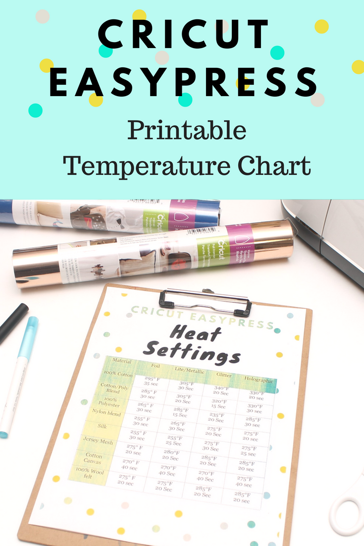 Cricut Heat Press Settings Chart
