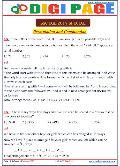 29.06.2017 ENG PERMUTATION & COMBINATION