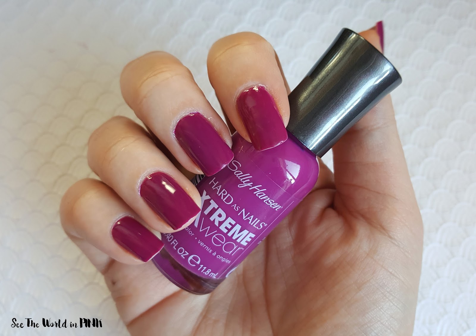 Manicure Tuesday - Sally Hansen Hard As Nails Xtreme Wear Polish in  Pep-plum! | See the World in PINK