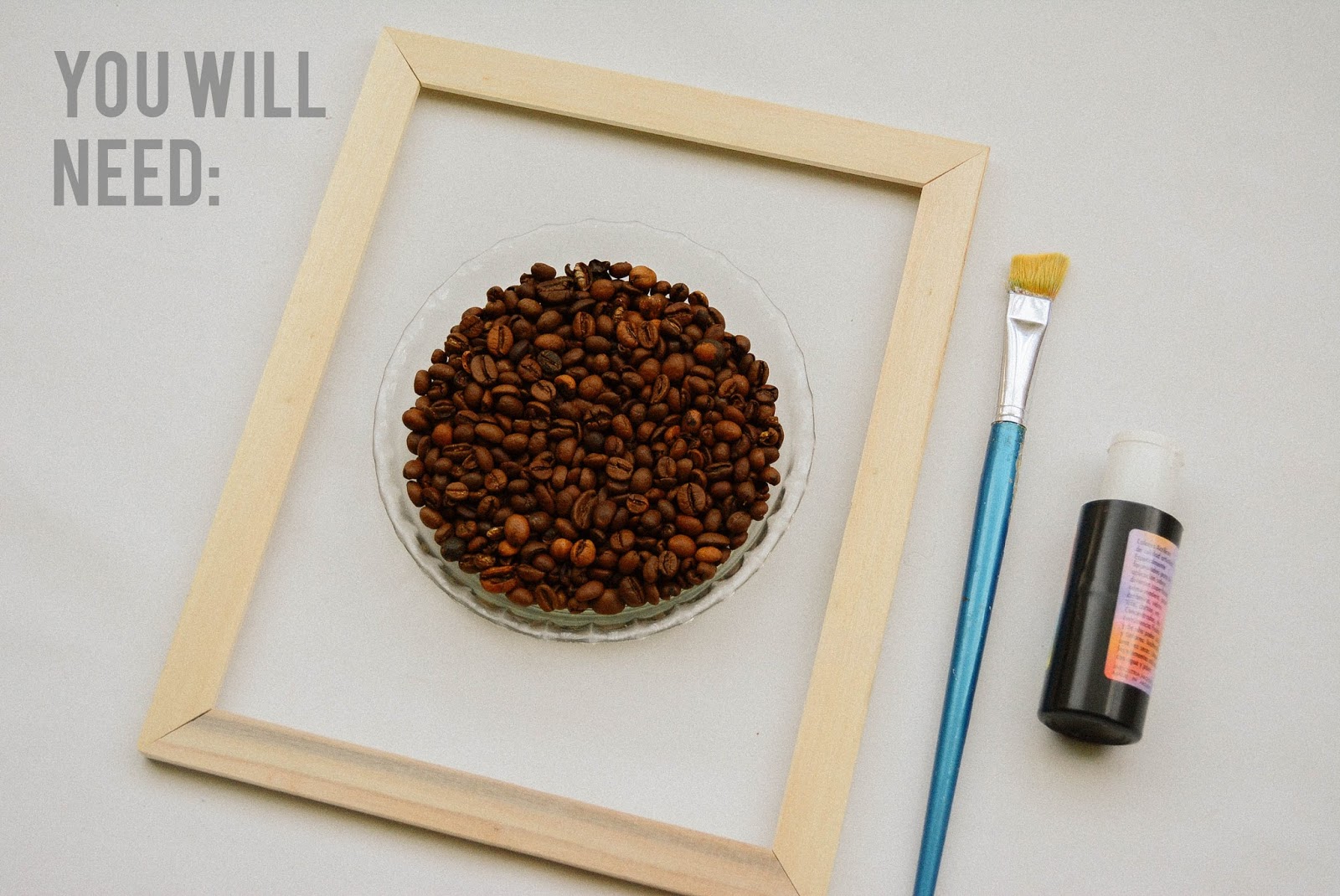 DIY Coffee Beans Frame / Tutorial Cuadro granos de cafe Agus