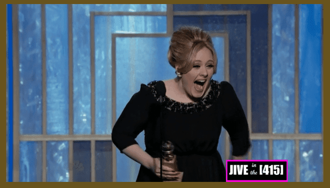 Golden Globe Award winner Adele for Best Original Song for a Motion Picture 1/13/2013