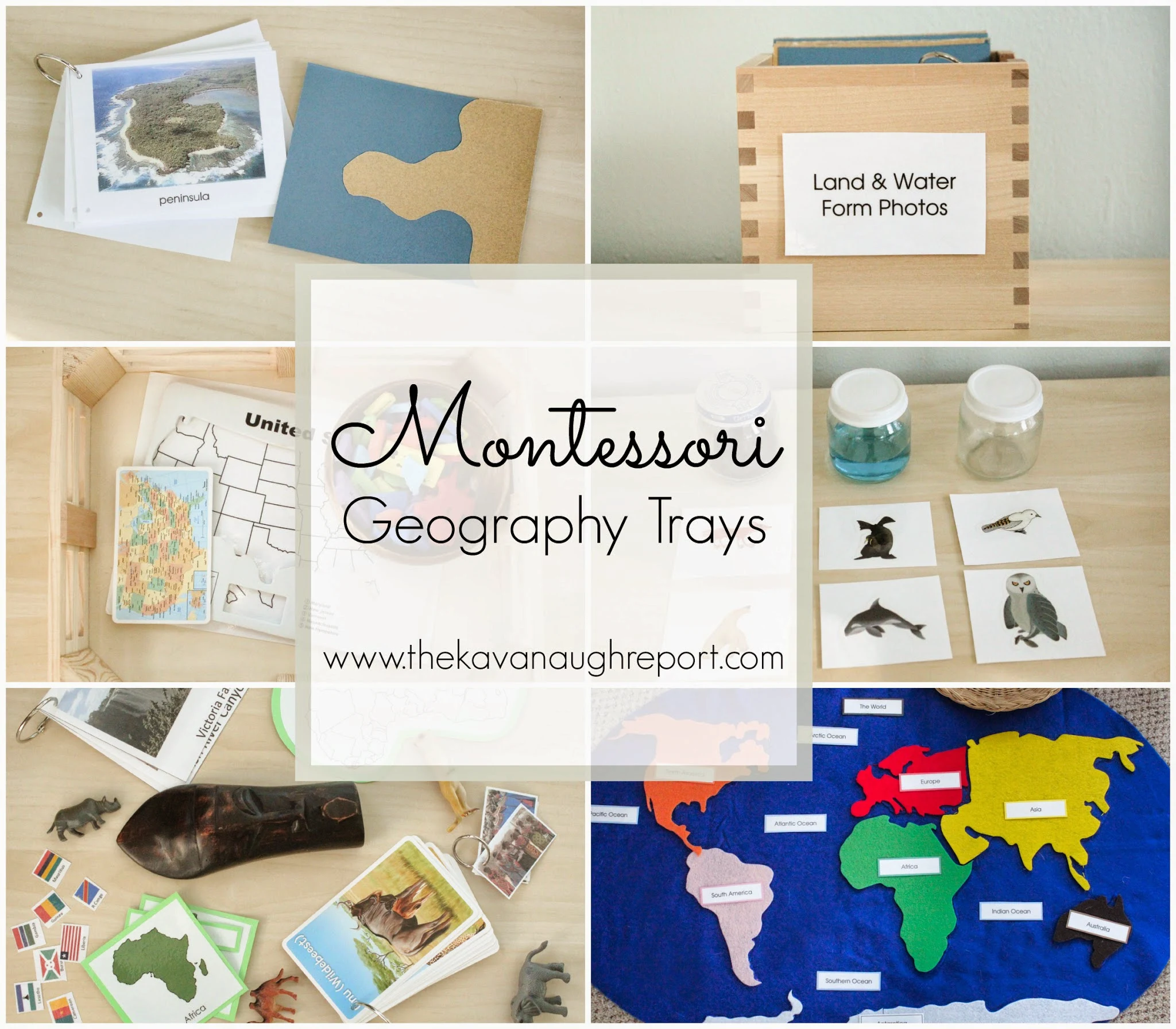 Montessori Geography Trays
