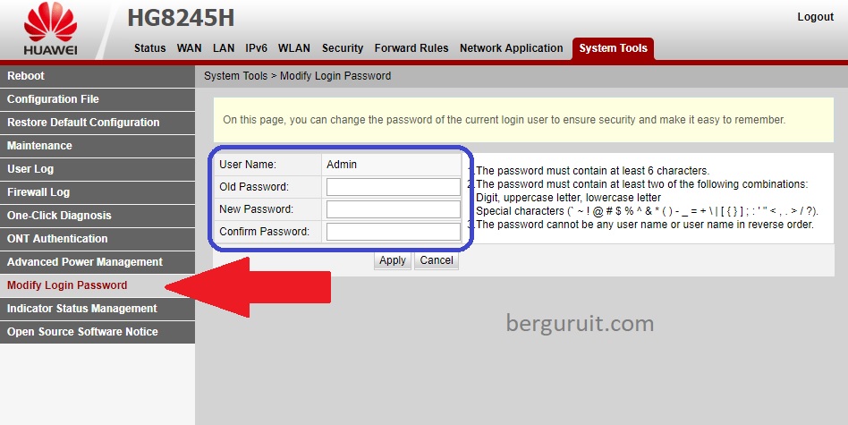 Cara Mengganti Password Wifi Indihome Huawei Hg8245h