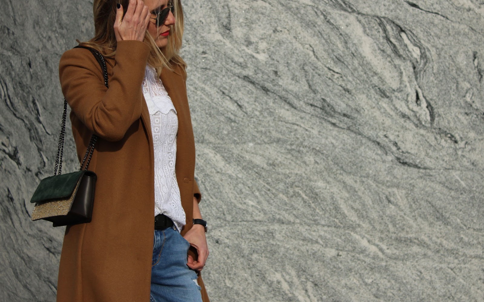 Eniwhere Fashion - Camel coat and animalier shoes