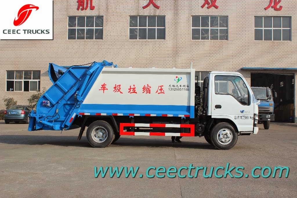 China best garabge compactor trucks manufacturer CEEC TRUCKS 5 CBM