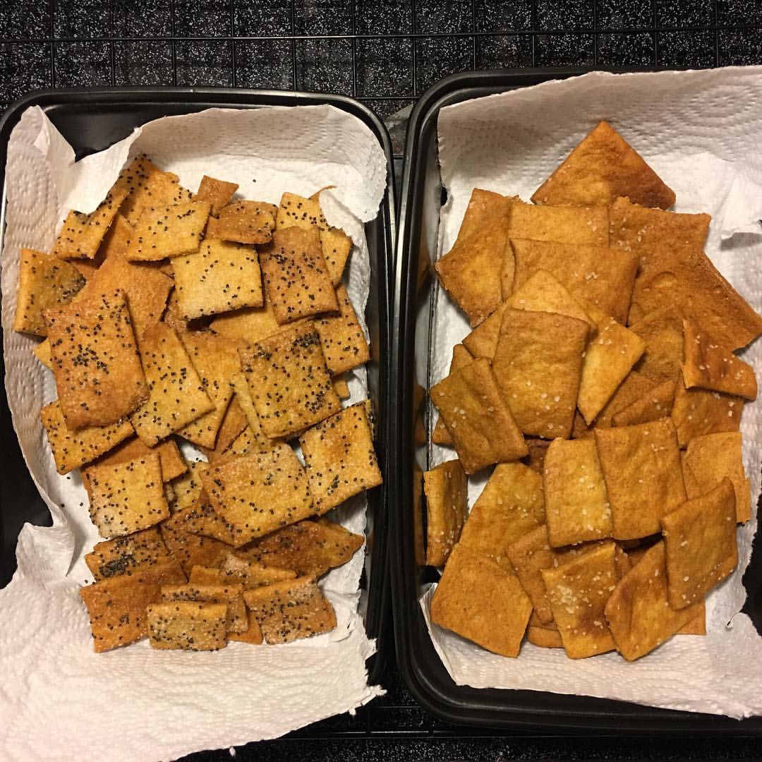 The ItsyBitsy Sourdough Discard Cheese Pretzel FrankenCrackers