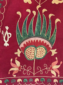 suzani uzbekistan embroidery, uzbekistan handwork embroidery suzani, uzbekistan art craft texture tours
