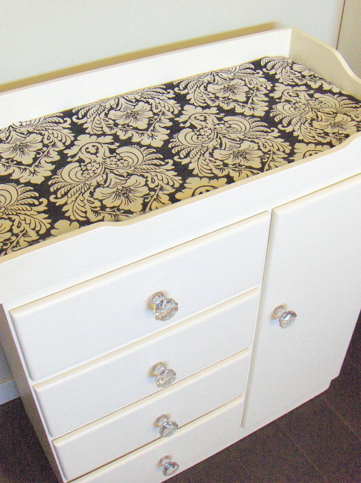 jackandbee designs Chic Cream Baby change table for sale. SOLD