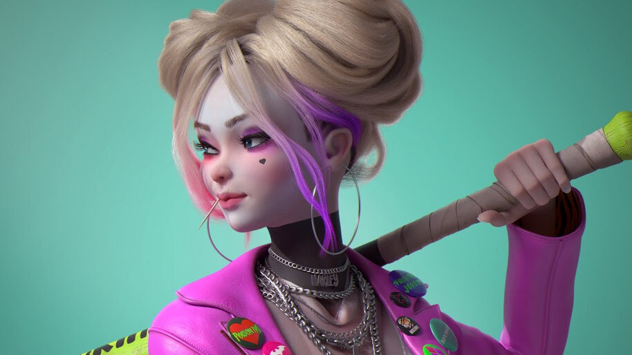 Harley Quinn, Art, DC, Anti Hero, 4K, #6.2001
