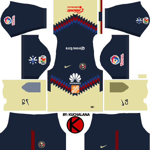 Club Am rica Kits 2017 2018 Dream League Soccer Kuchalana
