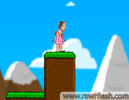 Pewdiepie é uma princesa com patas de pato? Jogos de youtubers: jogo do Pewdiepie que ele é um pato e uma princesa, estilo mario.