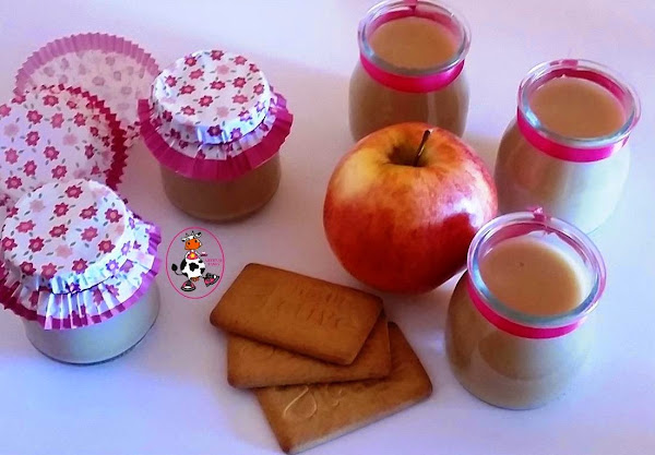 Compota de manzana y galletas