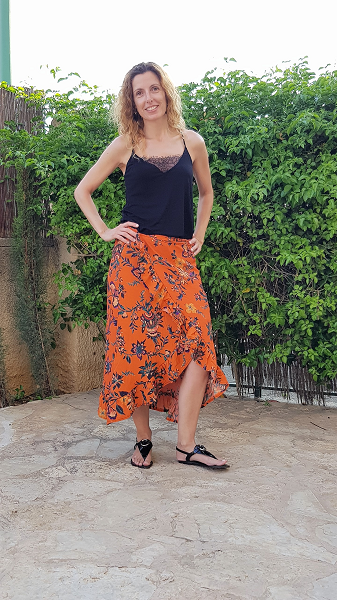 falda flores verano