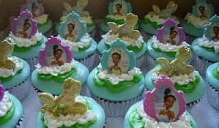 Cupcakes de La Princesa y el Sapo para Fiestas Infantiles, parte 1
