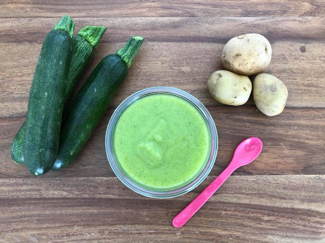 Ideal für den Beikost-Start: Zucchini-Kartoffel-Brei (Gastbeitrag). Ein gut verträgliches Rezept für Zucchini-Kartoffel-Brei.