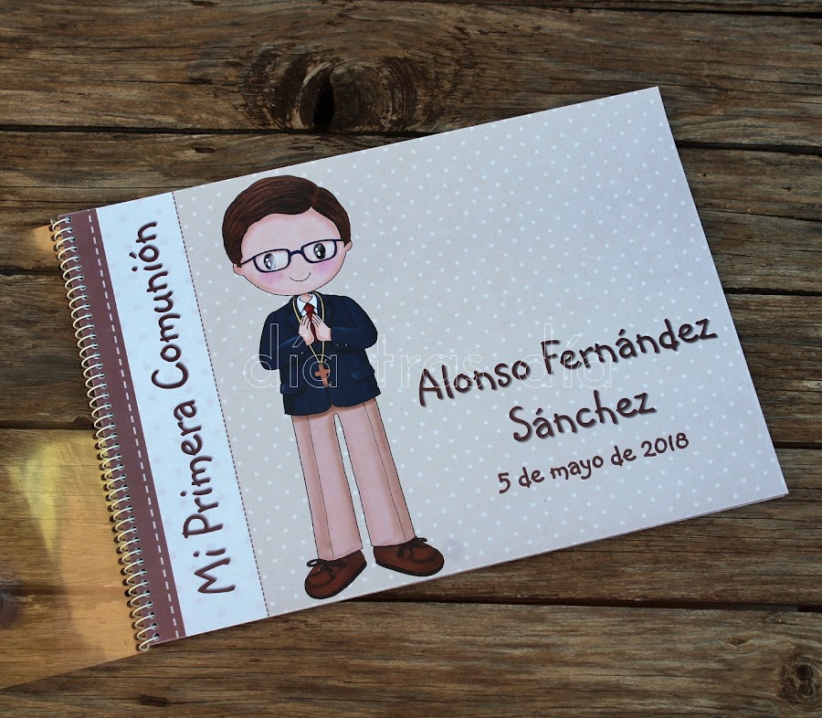 Libro de firmas Primera Comunión personalizado