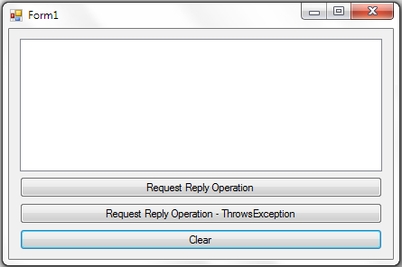 Request Reply Message Exchange Pattern in WCF