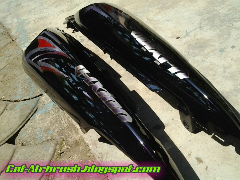 Catairbrush.blogspot.co.id Airbrush grafis body belakang Vixion