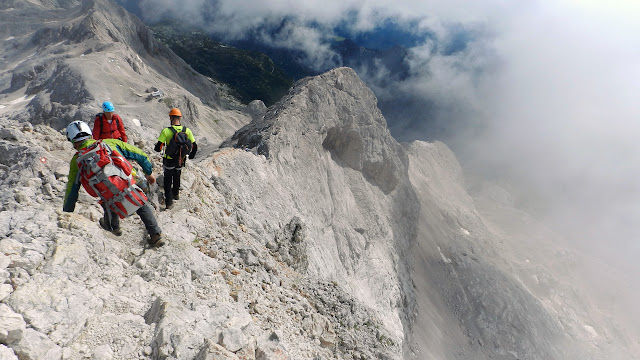 L'aerea cresta est del Triglav Triglav greben