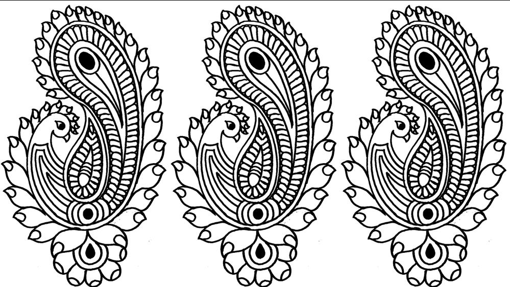 Draw all types of embroidery butta design for saree salwarkameez and  lehenga - JANA ART
