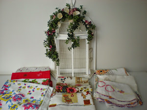 Bird Cage and Linens