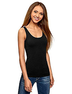 black tank top