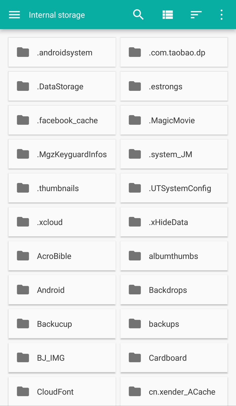 android nougat hidden file manager