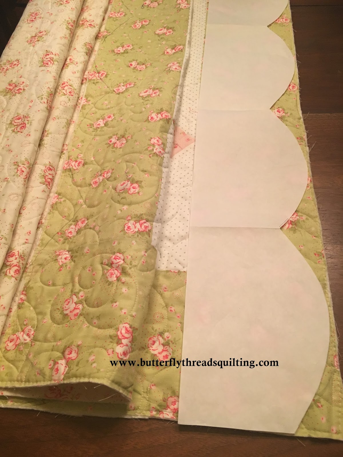 Butterfly Threads How To Make a Scalloped Quilt Binding