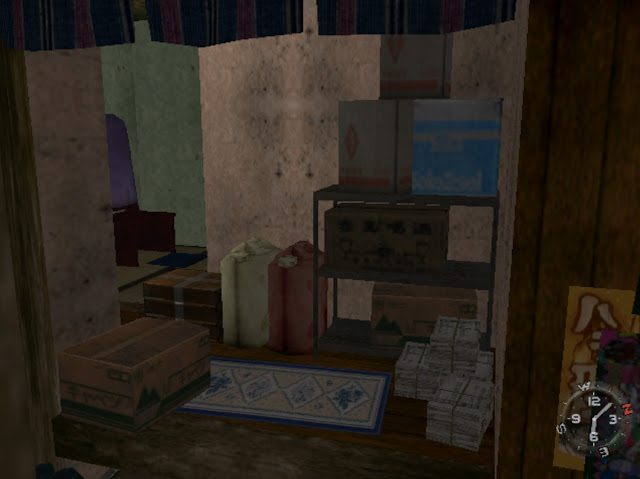 In-game screenshot: behind the Abe Store counter