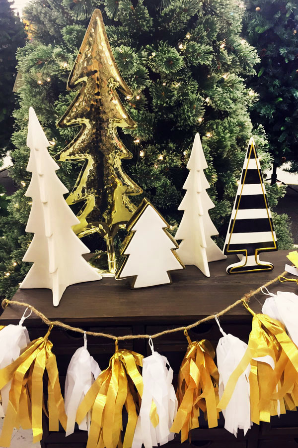 seasonal style my modern glam christmas decor wish list blue i christmas garland hobby lobby