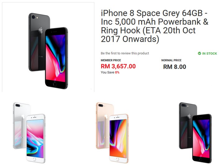 iPhone 8 Hanya RM3,657 Sen Heng Online