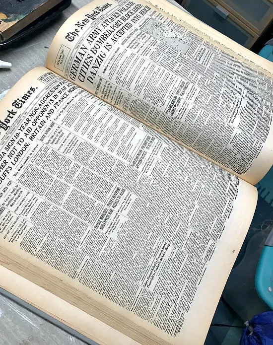 Newspaper book