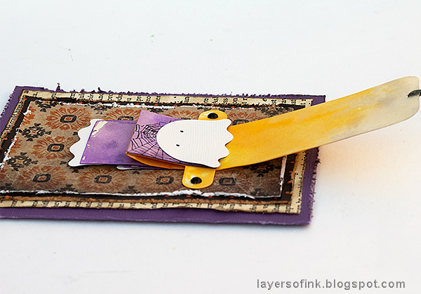 Layers of ink - Waterfall Video Tutorial by Anna-Karin Evaldsson, Halloween Waterfall Card.