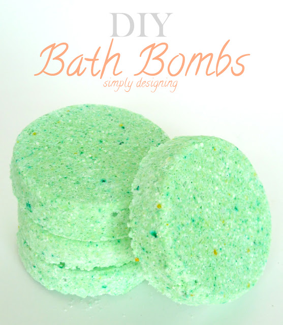 Bath Bomb Recipes are so easy and inexpensive to make and the customization possibilities are endless! This one is made with pear but you can use any fragrance you want to!