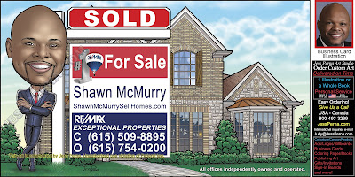 RE/MAX Real Estate Sold Sign Business Card