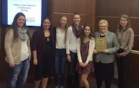 4-H Youth Teaching Youth mentors receiving their award