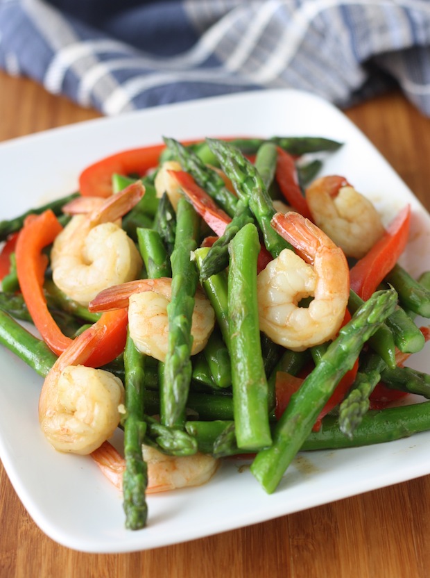 Thai Asparagus with Shrimp Stir Fry by SeasonWithSpice.com