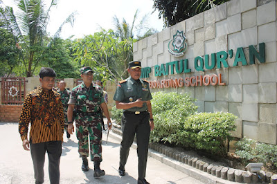 DANREM DAN DANDIM SRAGEN SAMBANGI PONPES BAITUL QUR’AN