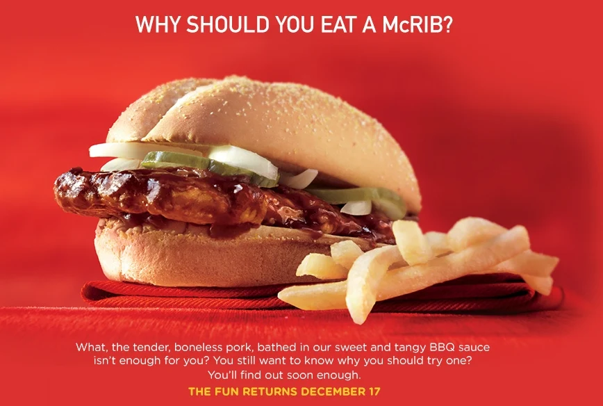 News McDonald's McRib Returns December 17
