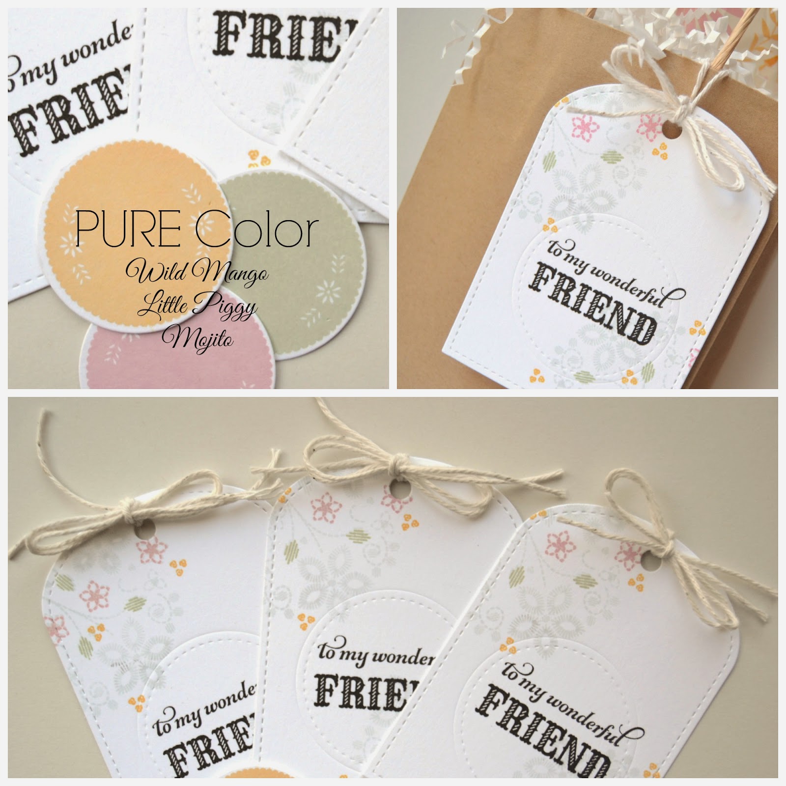 K and R Designs Wonderful Friend Gift Tags