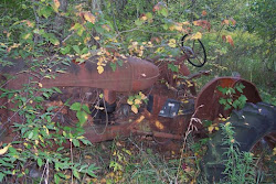 There was a lot of farm machinery left on our property.