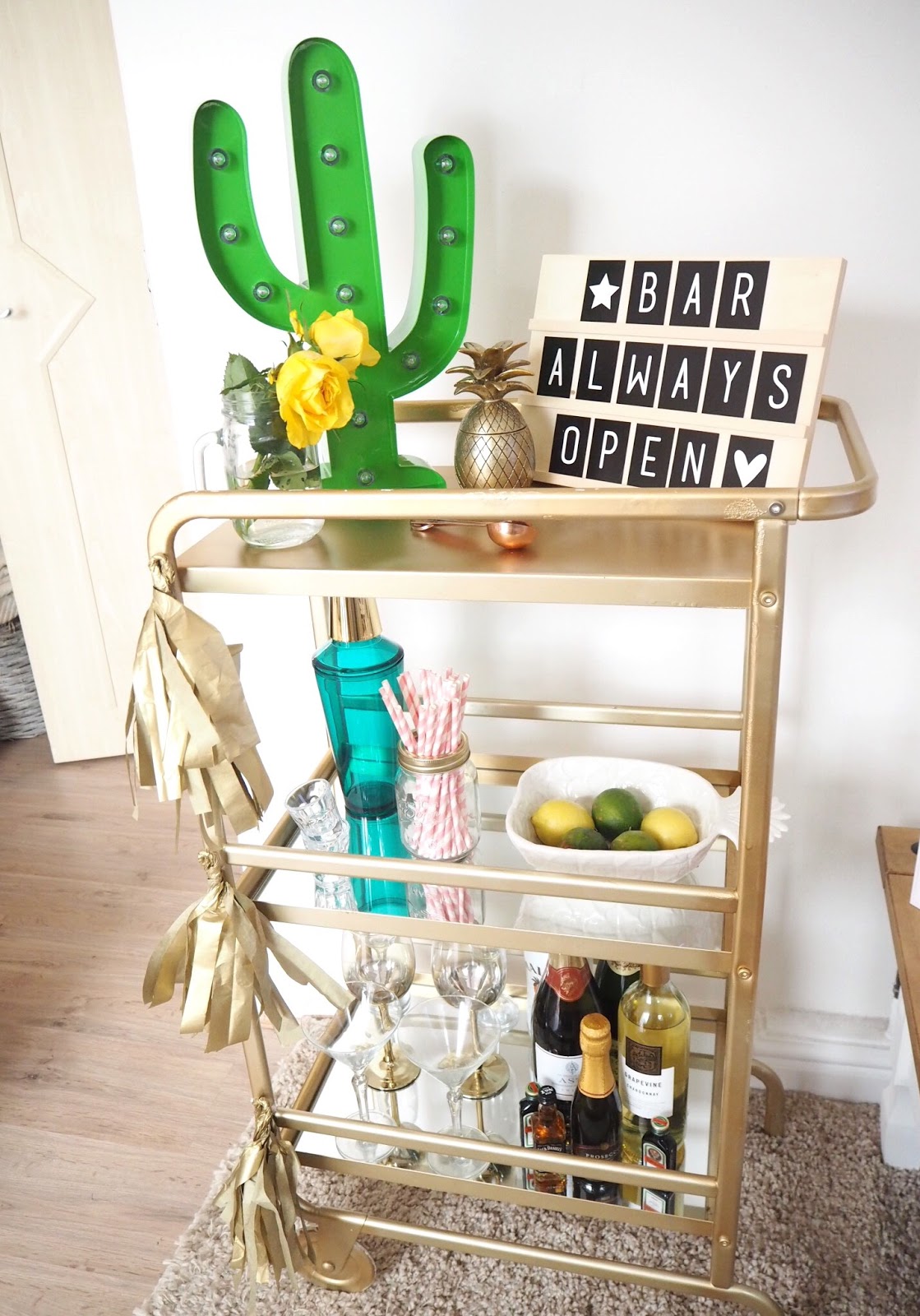 The Drinks Trolley: 15 Bar Carts To Buy and 6 Ways To Style It