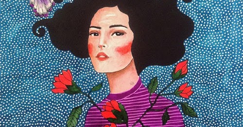 My Owl Barn: Women Portraits Painted in Vibrant Watercolors and Patterns