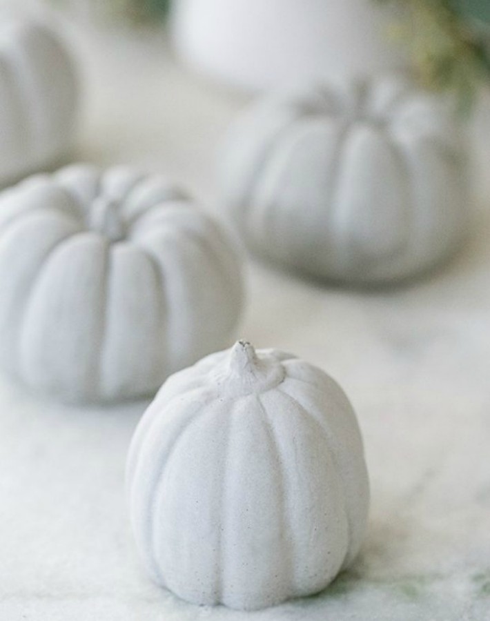 DIY Calabazas de cemento