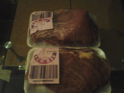 Hygienically packaged beef.