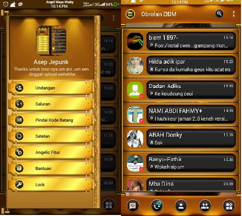 BBM Mod Black Gold Angelic v3.1.0.13 Apk BBM Mod Black Gold Angelic v3.1.0.13 Apk