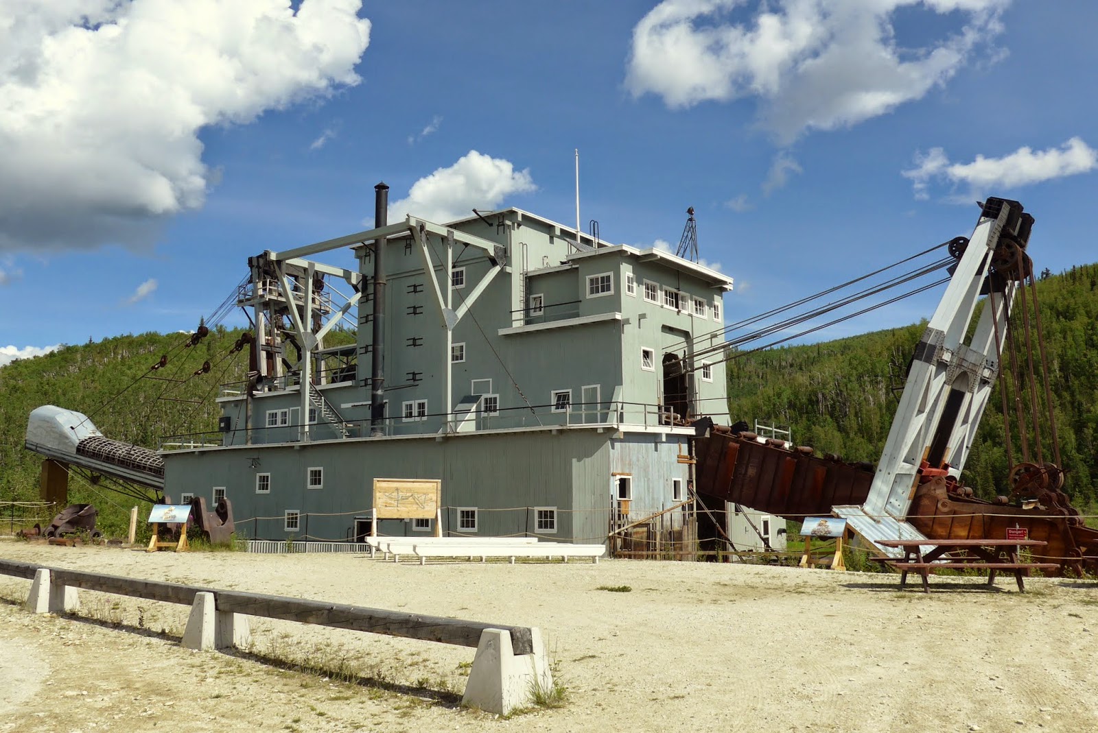 Dredge No 4, Canadian National Historic Site. It is massive.